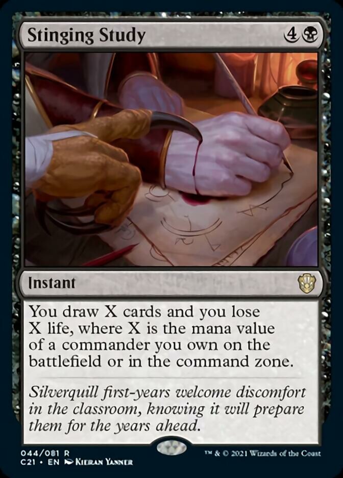 Stinging Study [Commander 2021] | Exor Games Summserside