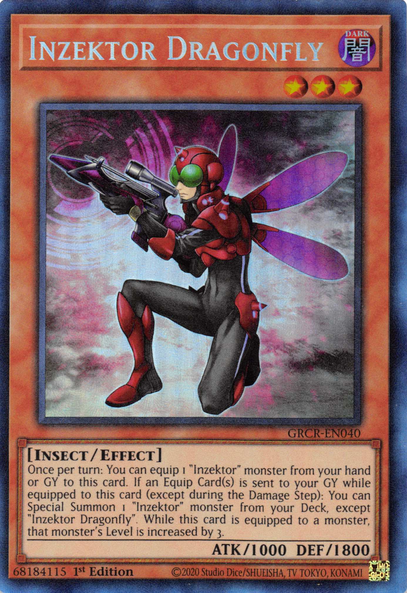 Inzektor Dragonfly [GRCR-EN040] Collector's Rare | Exor Games Summserside