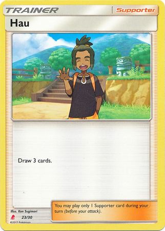 Hau (23/30) [Sun & Moon: Trainer Kit - Lycanroc] | Exor Games Summserside