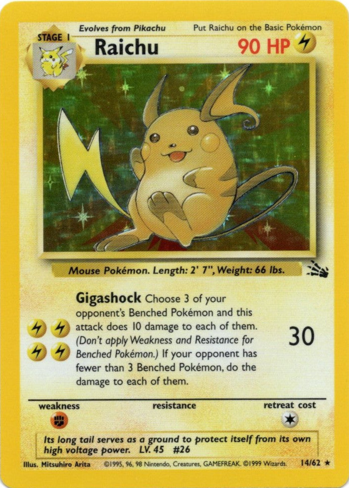 Raichu (14/62) [Fossil Unlimited] | Exor Games Summserside