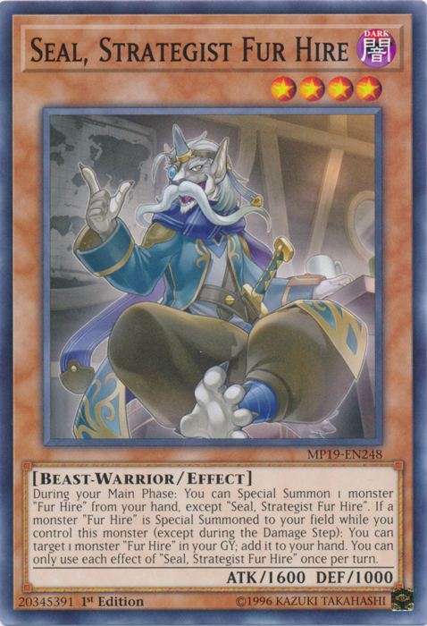 Seal, Strategist Fur Hire [MP19-EN248] Common | Exor Games Summserside