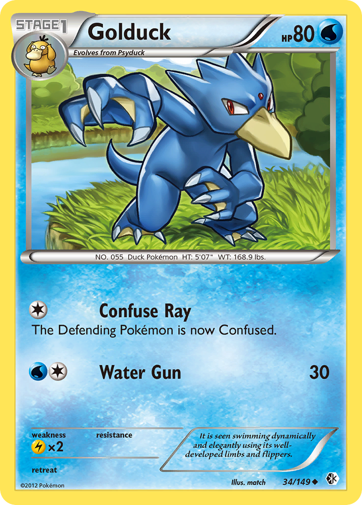 Golduck (34/149) [Black & White: Boundaries Crossed] | Exor Games Summserside