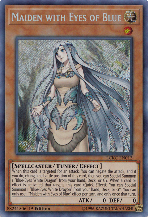 Maiden with Eyes of Blue [LCKC-EN012] Secret Rare | Exor Games Summserside