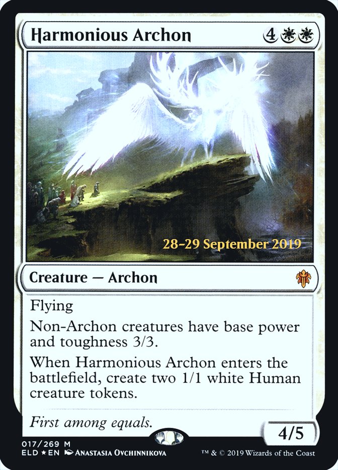 Harmonious Archon  [Throne of Eldraine Prerelease Promos] | Exor Games Summserside