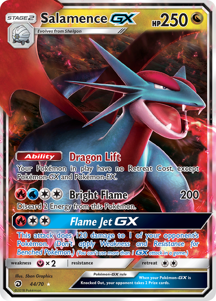 Salamence GX (44/70) [Sun & Moon: Dragon Majesty] | Exor Games Summserside