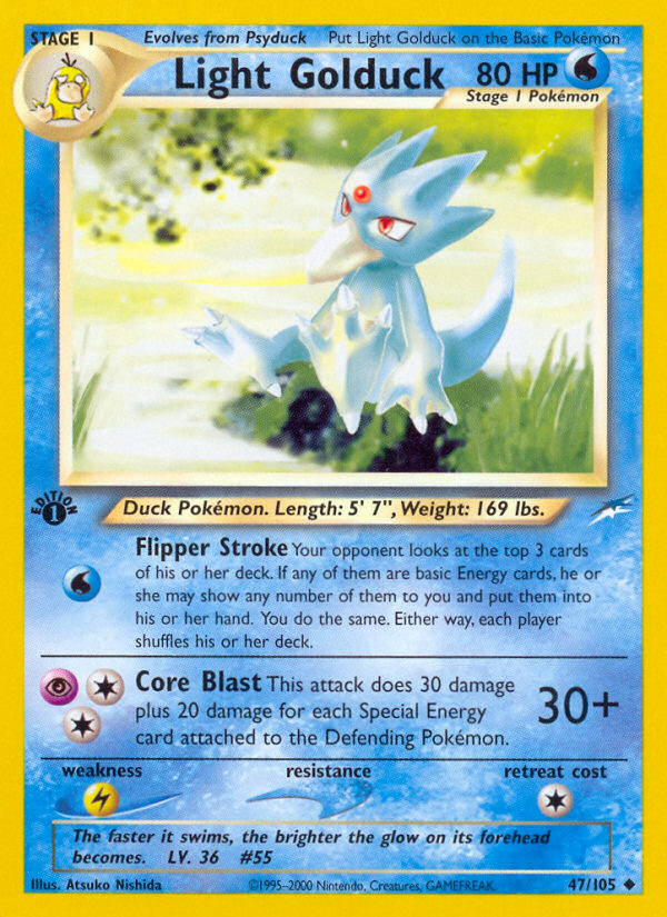 Light Golduck (47/105) [Neo Destiny 1st Edition] | Exor Games Summserside