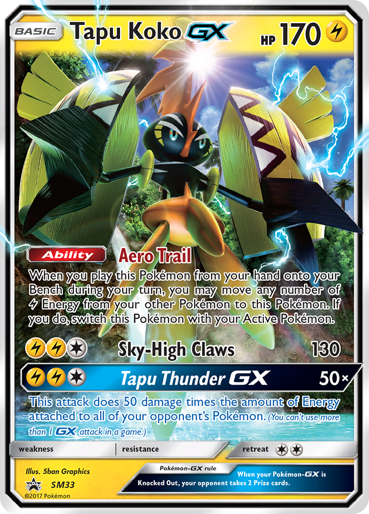 Tapu Koko GX (SM33) [Sun & Moon: Black Star Promos] | Exor Games Summserside