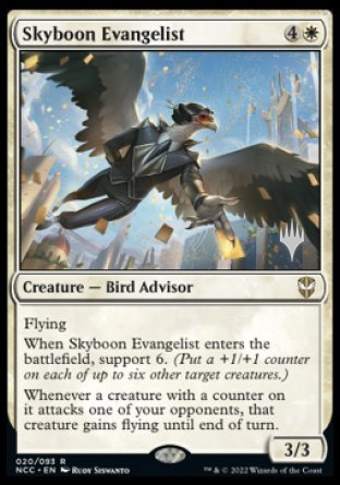 Skyboon Evangelist (Promo Pack) [Streets of New Capenna Commander Promos] | Exor Games Summserside