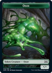 Ooze // Wurm (030) Double-sided Token [Double Masters Tokens] | Exor Games Summserside