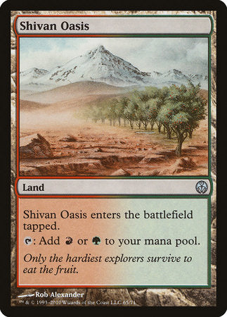 Shivan Oasis [Duel Decks: Phyrexia vs. the Coalition] | Exor Games Summserside