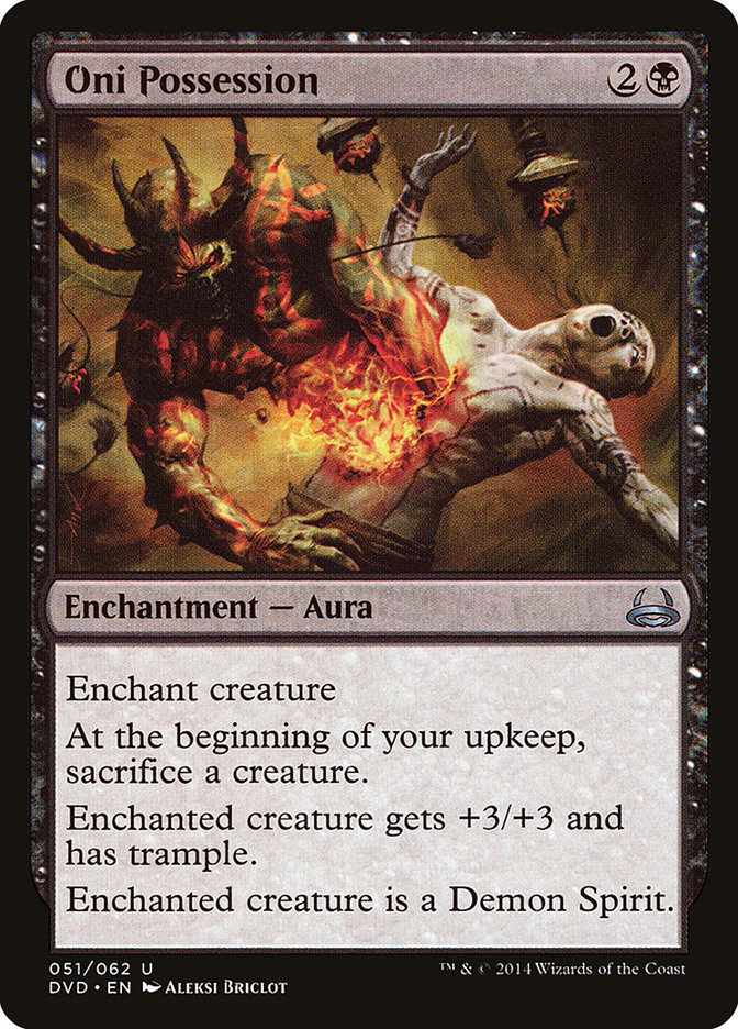 Oni Possession (Divine vs. Demonic) [Duel Decks Anthology] | Exor Games Summserside