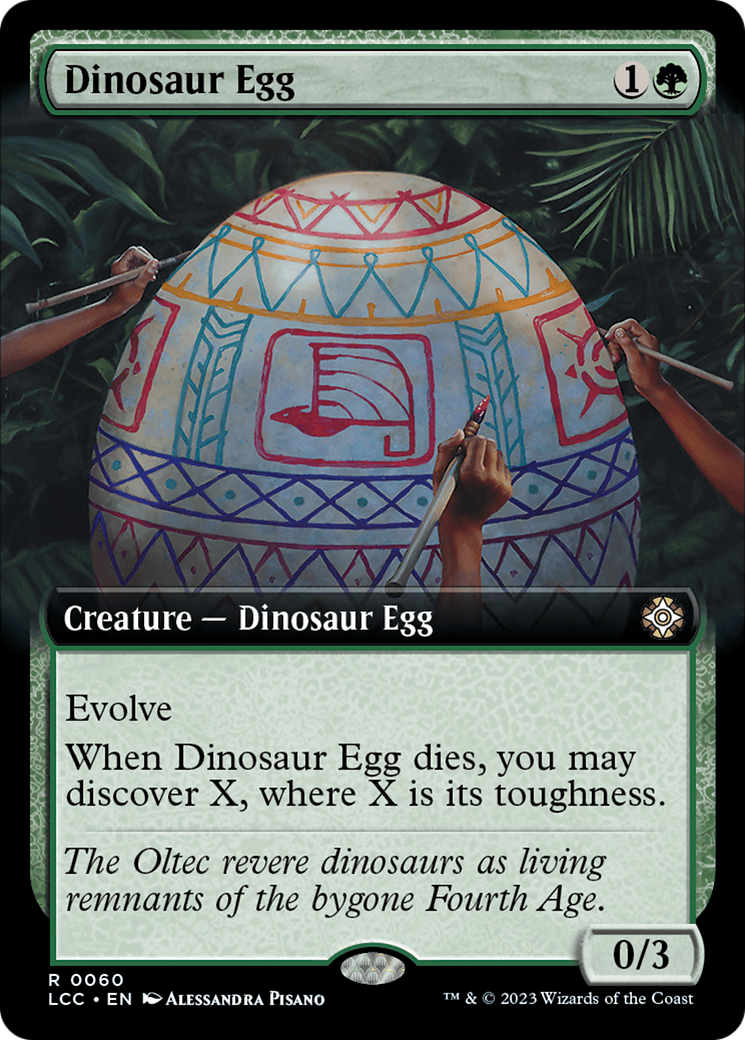 Dinosaur Egg (Extended Art) [The Lost Caverns of Ixalan Commander] | Exor Games Summserside