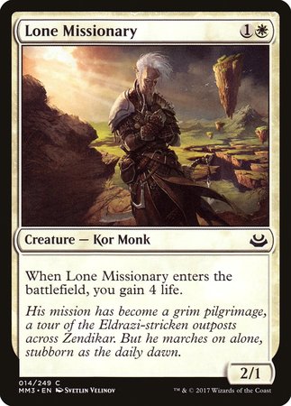 Lone Missionary [Modern Masters 2017] | Exor Games Summserside