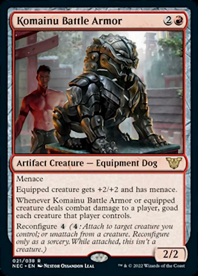 Komainu Battle Armor [Kamigawa: Neon Dynasty Commander] | Exor Games Summserside