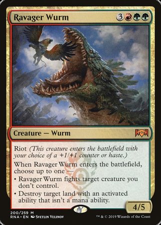 Ravager Wurm [Ravnica Allegiance] | Exor Games Summserside