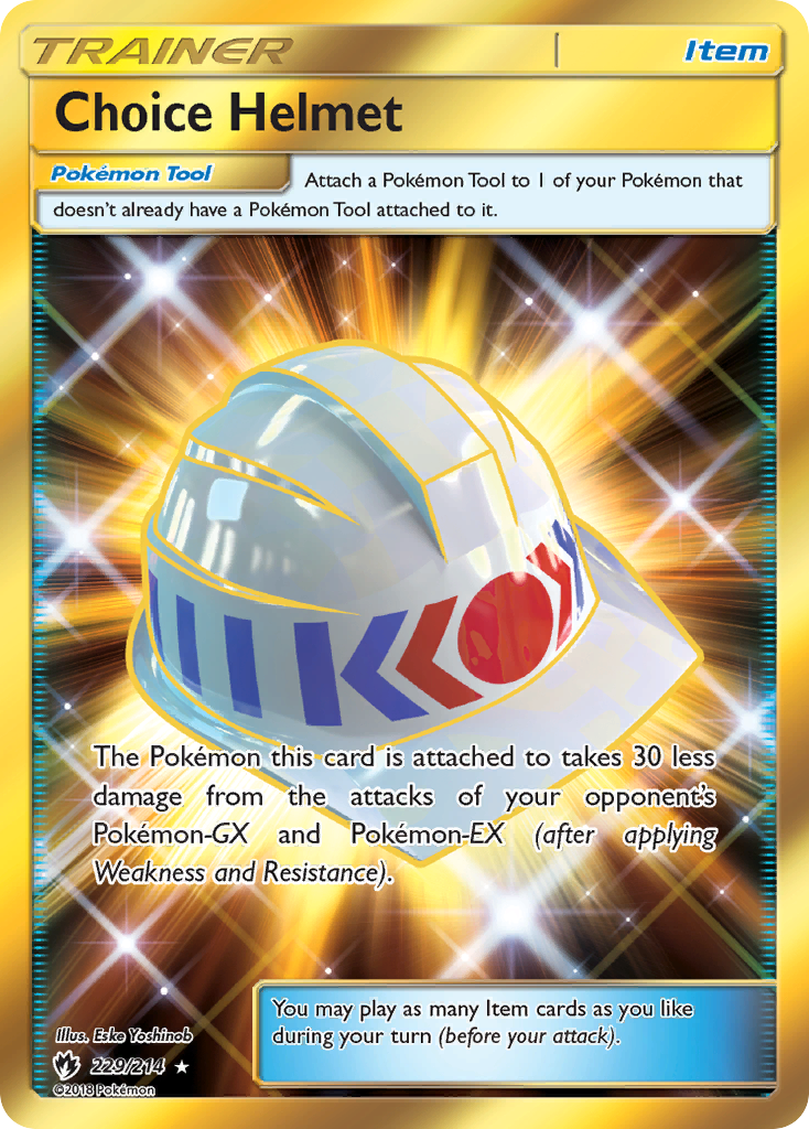 Choice Helmet (229/214) [Sun & Moon: Lost Thunder] | Exor Games Summserside