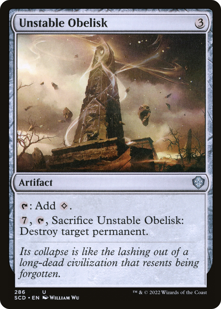 Unstable Obelisk [Starter Commander Decks] | Exor Games Summserside