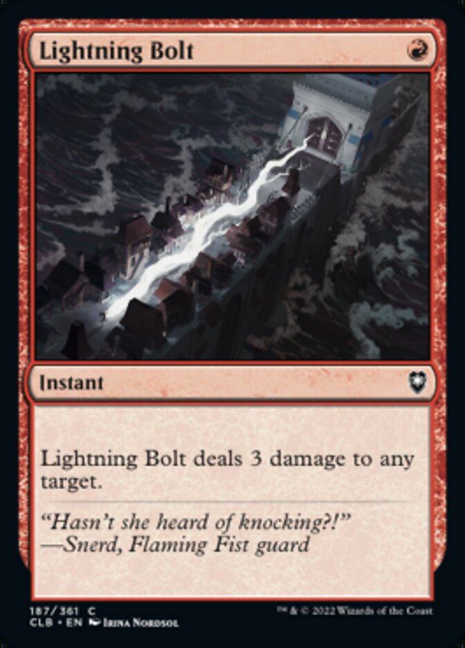 Lightning Bolt [Commander Legends: Battle for Baldur's Gate] | Exor Games Summserside