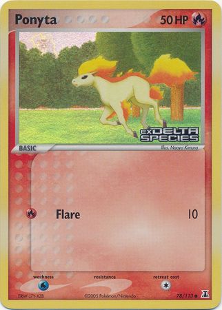 Ponyta (78/113) (Stamped) [EX: Delta Species] | Exor Games Summserside