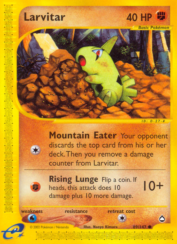 Larvitar (89/147) [Aquapolis] | Exor Games Summserside