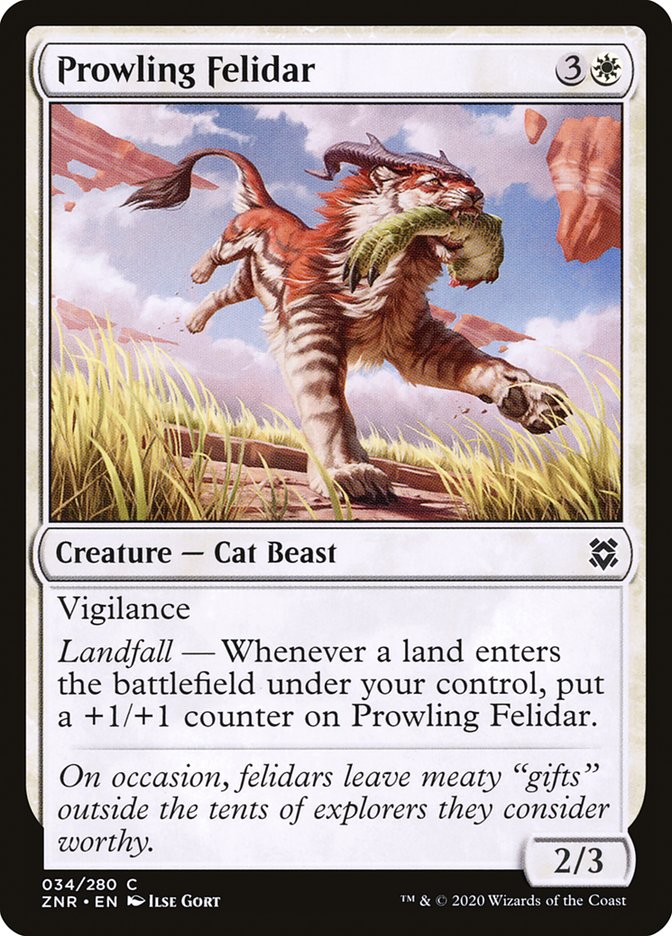 Prowling Felidar [Zendikar Rising] | Exor Games Summserside