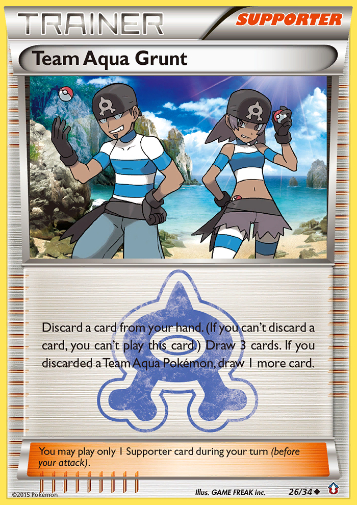 Team Aqua Grunt (26/34) [XY: Double Crisis] | Exor Games Summserside