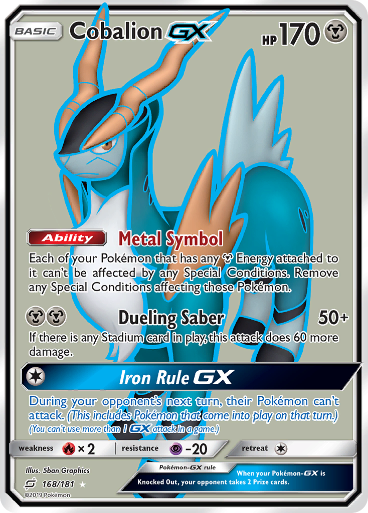 Cobalion GX (168/181) [Sun & Moon: Team Up] | Exor Games Summserside