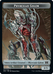 Egg // Phyrexian Golem Double-sided Token [Double Masters 2022 Tokens] | Exor Games Summserside