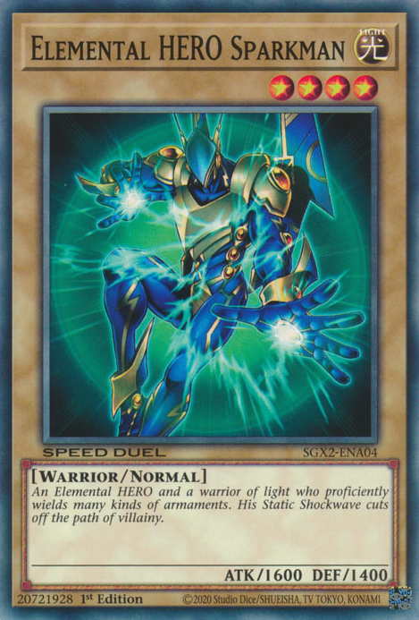 Elemental HERO Sparkman [SGX2-ENA04] Common | Exor Games Summserside