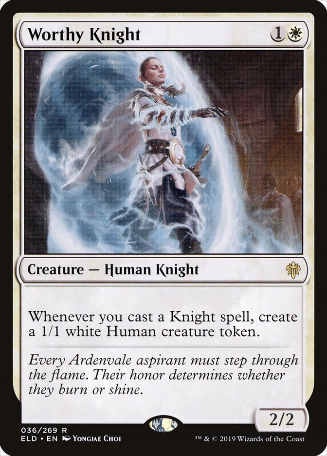 Worthy Knight [Throne of Eldraine] | Exor Games Summserside
