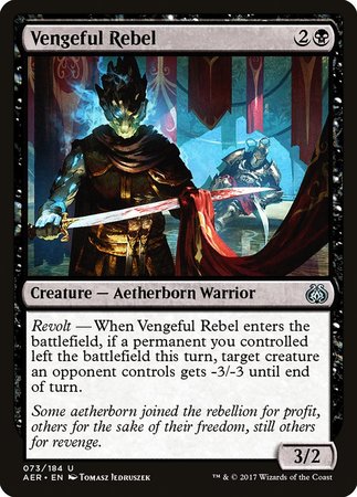 Vengeful Rebel [Aether Revolt] | Exor Games Summserside