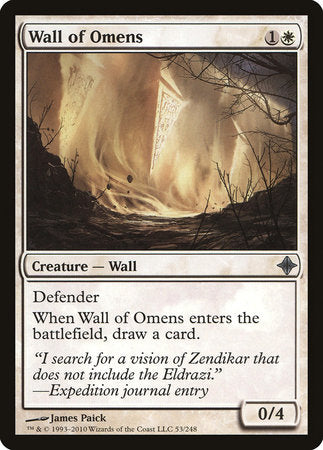 Wall of Omens [Rise of the Eldrazi] | Exor Games Summserside