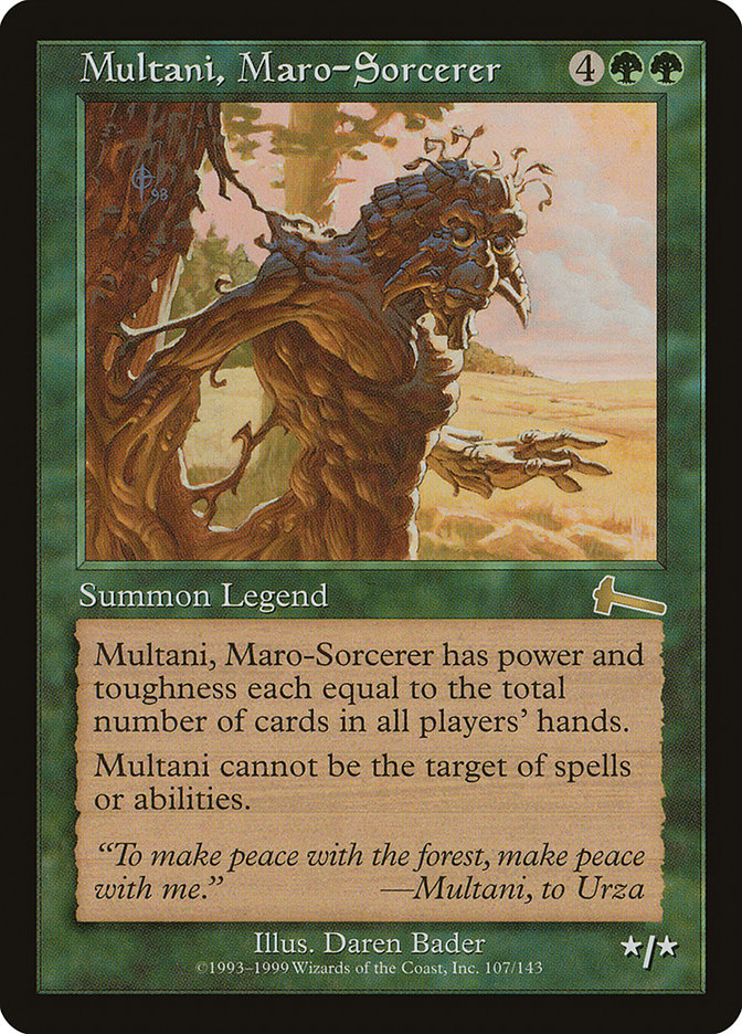 Multani, Maro-Sorcerer [Urza's Legacy] | Exor Games Summserside