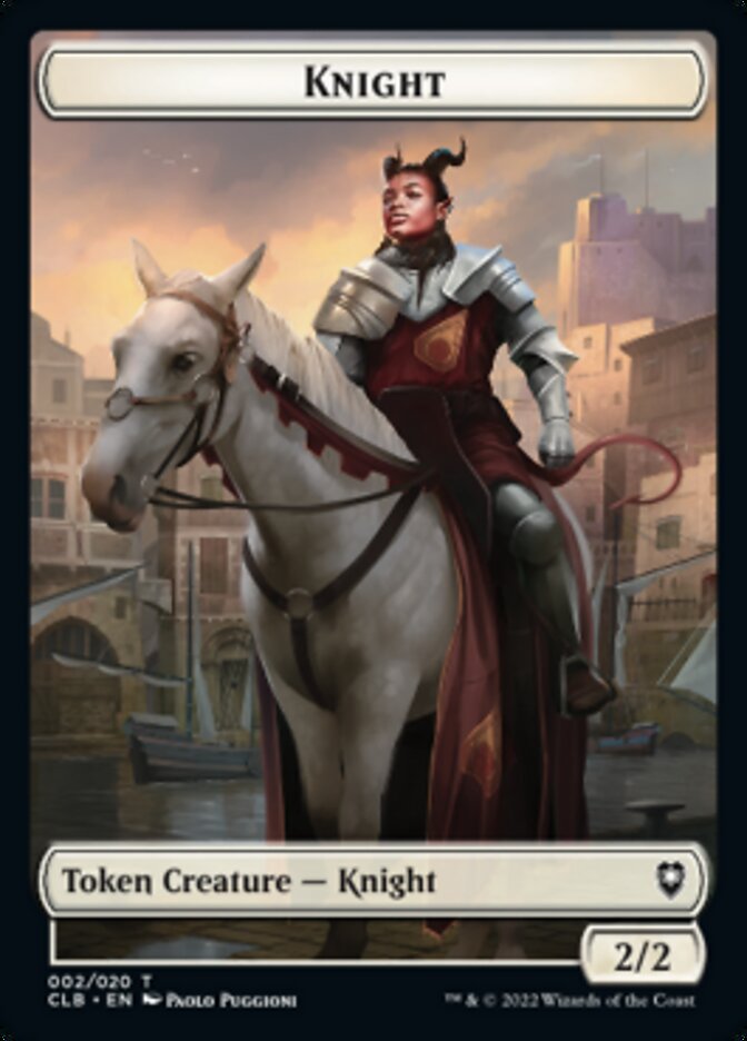 Knight Token [Commander Legends: Battle for Baldur's Gate Tokens] | Exor Games Summserside