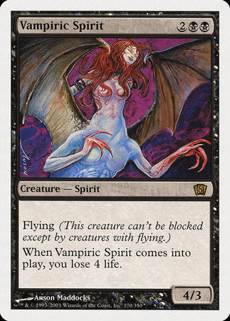 Vampiric Spirit [Eighth Edition] | Exor Games Summserside