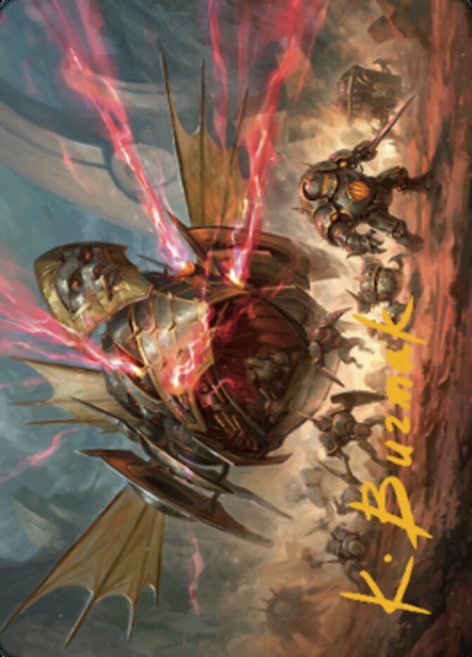 Liberator, Urza's Battlethopter Art Card (Gold-Stamped Signature) [The Brothers' War Art Series] | Exor Games Summserside