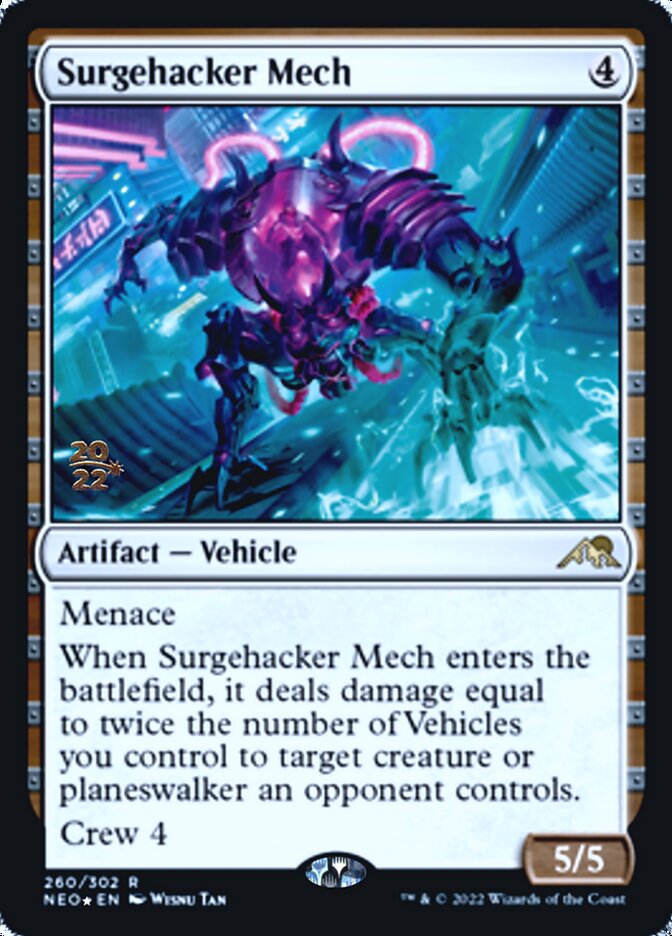 Surgehacker Mech [Kamigawa: Neon Dynasty Prerelease Promos] | Exor Games Summserside