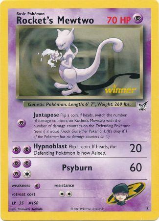 Rocket's Mewtwo (8) (Jumbo Card) [Best of Promos] | Exor Games Summserside