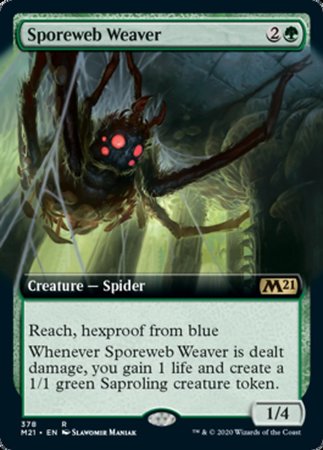 Sporeweb Weaver (Extended Art) [Core Set 2021] | Exor Games Summserside