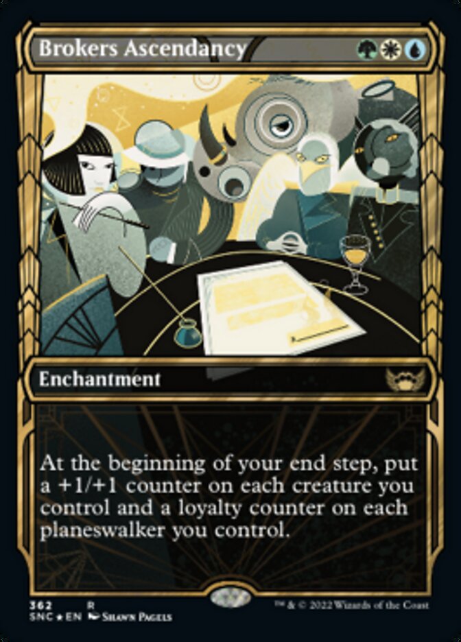 Brokers Ascendancy (Showcase Golden Age Gilded Foil) [Streets of New Capenna] | Exor Games Summserside