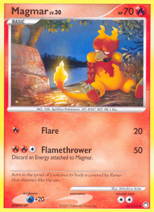 Magmar (54/123) [Diamond & Pearl: Mysterious Treasures] | Exor Games Summserside