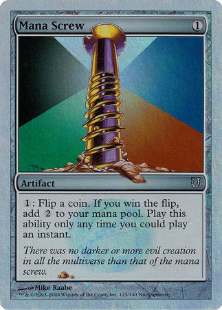 Mana Screw (Alternate Foil) [Unhinged] | Exor Games Summserside