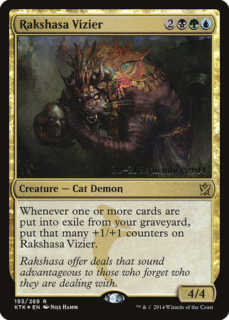 Rakshasa Vizier [Khans of Tarkir Promos] | Exor Games Summserside