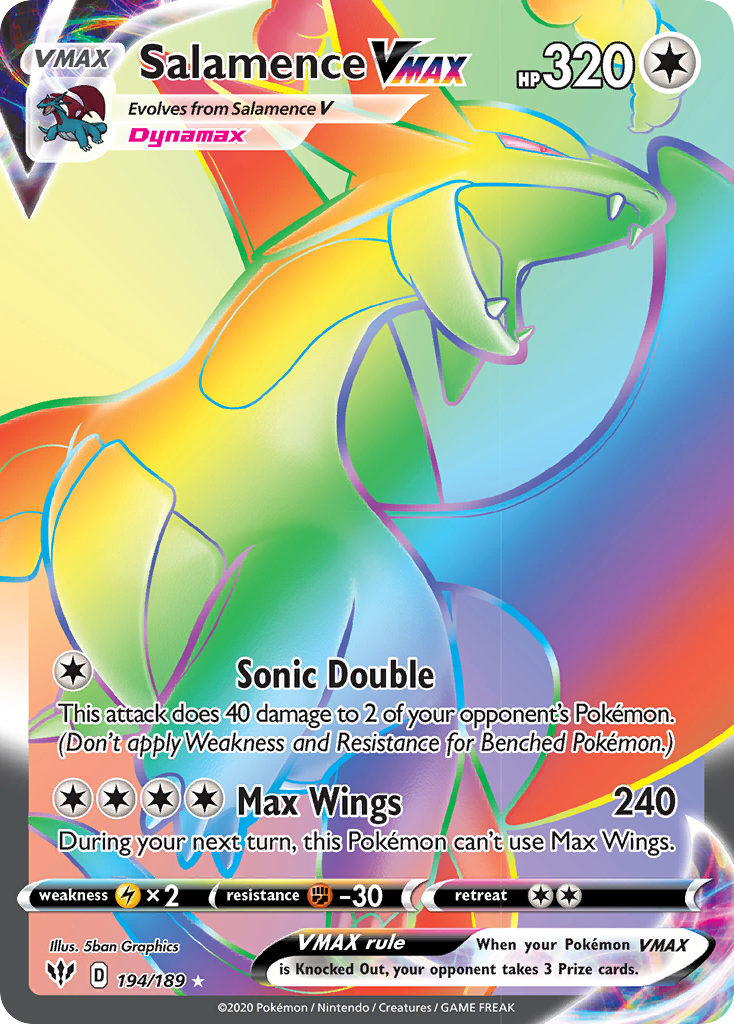 Salamence VMAX (194/189) [Sword & Shield: Darkness Ablaze] | Exor Games Summserside