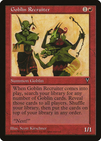 Goblin Recruiter [Visions] | Exor Games Summserside