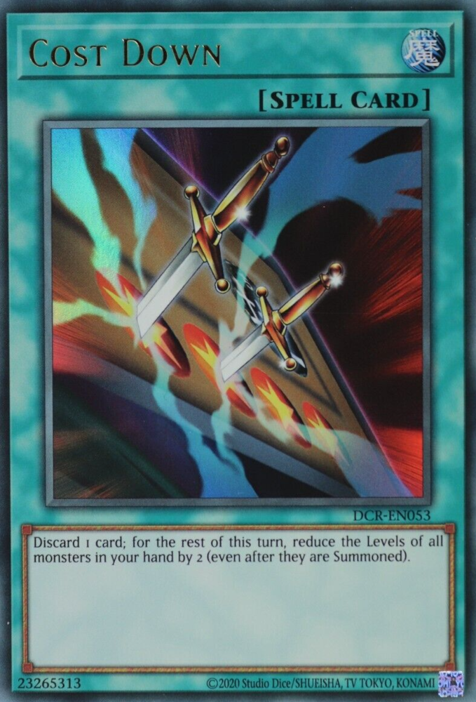 Cost Down (25th Anniversary) [DCR-EN053] Ultra Rare | Exor Games Summserside
