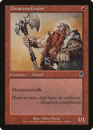 Dwarven Grunt [Odyssey] | Exor Games Summserside
