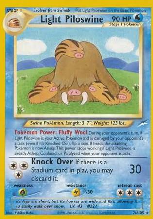 Light Piloswine (26/105) [Neo Destiny Unlimited] | Exor Games Summserside