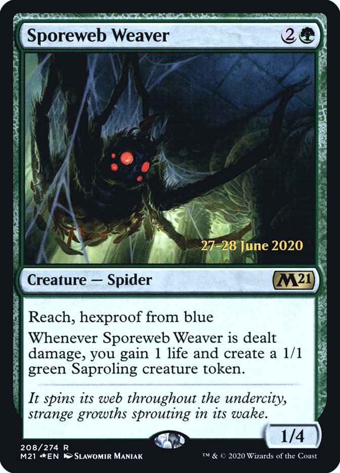 Sporeweb Weaver  [Core Set 2021 Prerelease Promos] | Exor Games Summserside