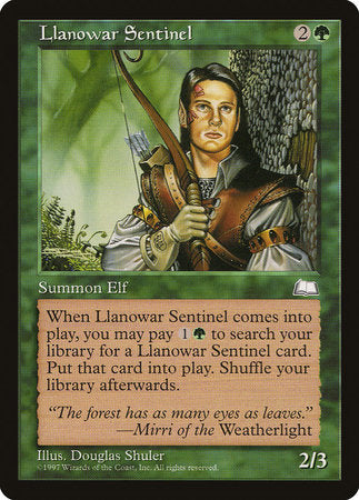 Llanowar Sentinel [Weatherlight] | Exor Games Summserside